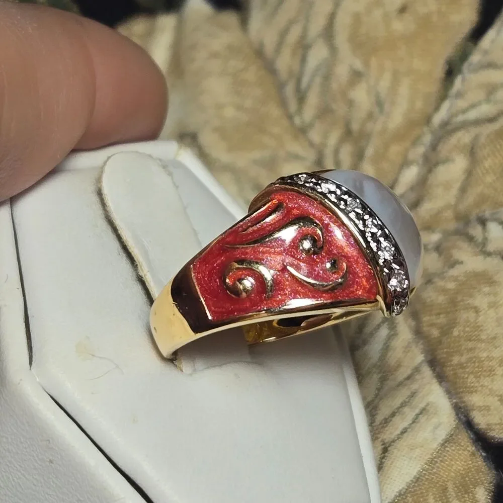 Vintage sterling silver ring sz 8